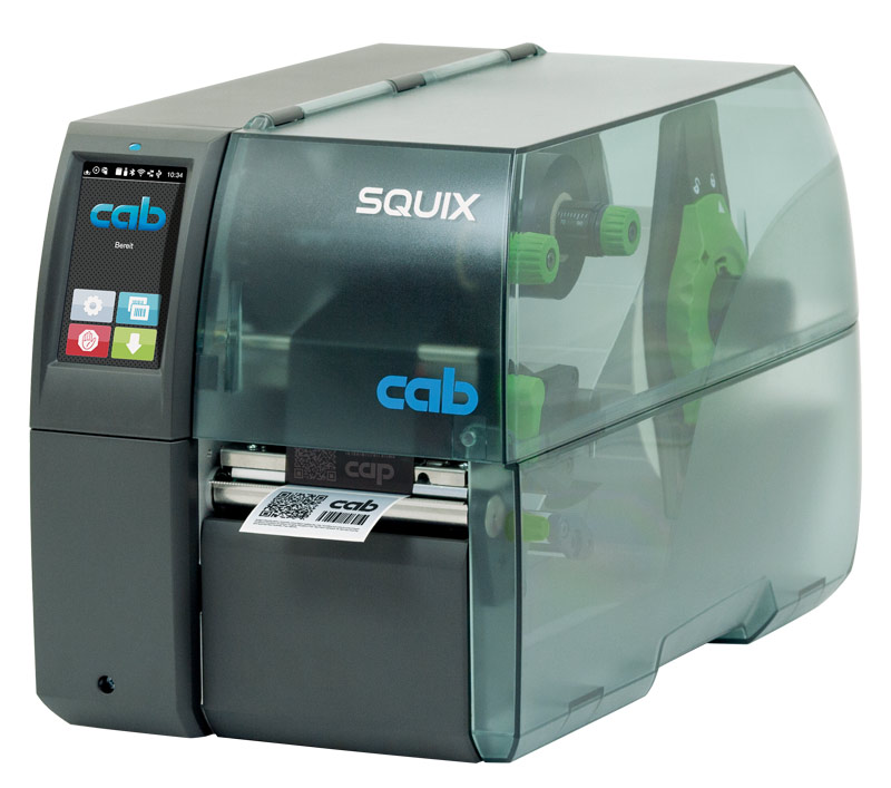 Imprimante d'étiquettes SQUIX 4 M pour les très petites étiquettes ou les  matières continues étroites