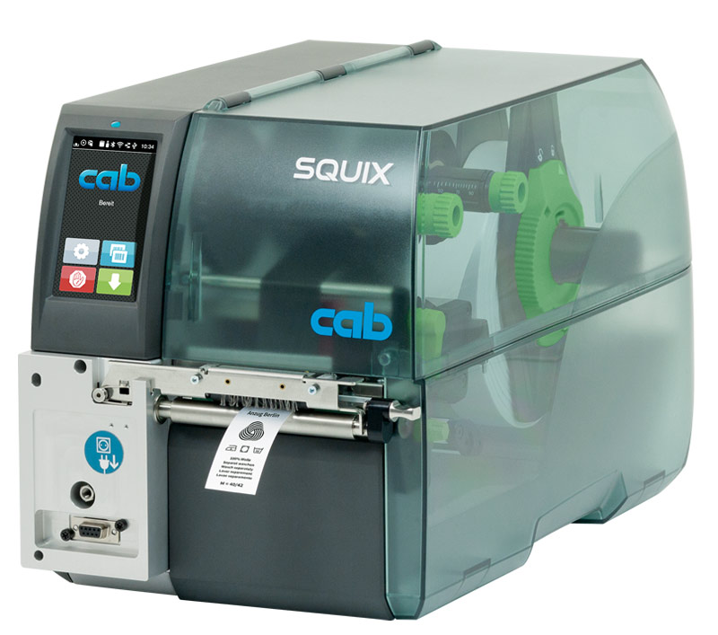 Imprimante d'étiquettes SQUIX 4 MT pour les bandes textiles